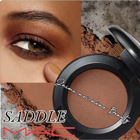 MAC Satin Finish Eyeshadow in Saddle- Golden Brown - Picture 1 of 15